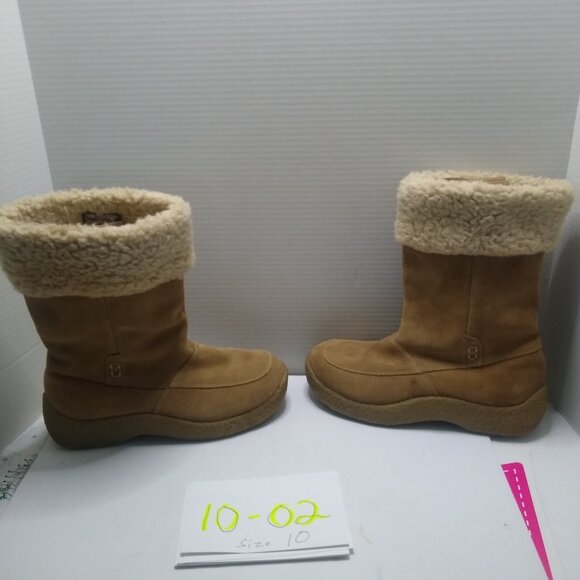 Women's Brown Suede Leather Boots size 10 - Picture 4 of 6